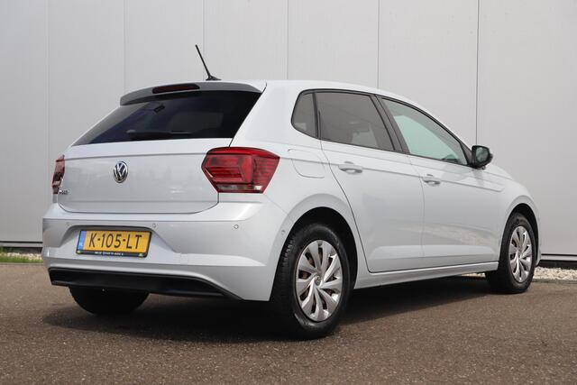Volkswagen POLO 1.0 TSI Comfortline Business 95PK NAP! White Silver Metallic Navigatie Carplay Clima Android Adaptive Cruise LED Inparkeerhulp