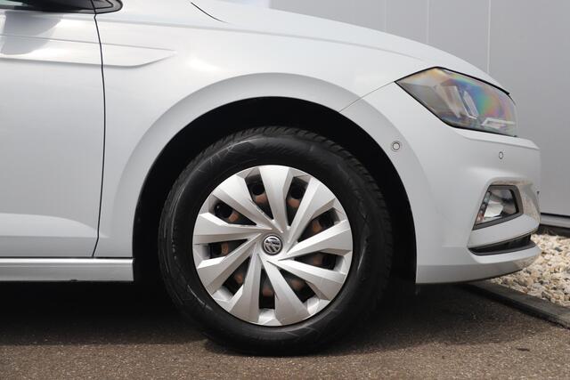 Volkswagen POLO 1.0 TSI Comfortline Business 95PK NAP! White Silver Metallic Navigatie Carplay Clima Android Adaptive Cruise LED Inparkeerhulp