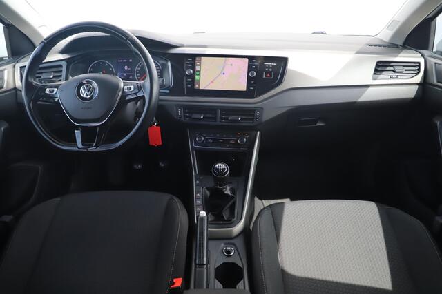Volkswagen POLO 1.0 TSI Comfortline Business 95PK NAP! White Silver Metallic Navigatie Carplay Clima Android Adaptive Cruise LED Inparkeerhulp