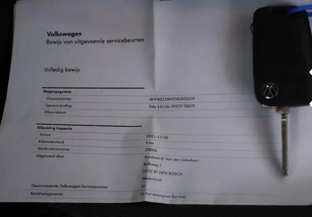 Volkswagen POLO 1.0 TSI Life Automaat/VC/LM-Velgen/Clima/Cruise/Apple-Android