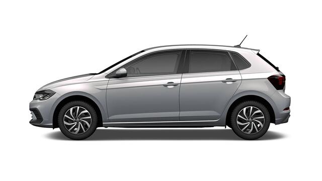 Volkswagen POLO 1.0 TSI 95 5MT Life Edition Zijruiten achter en achterruit getint, 65% lichtabsorberend | Parkeersensoren achter (Park Distance Control) | 'App-Connect' smartphone integratie