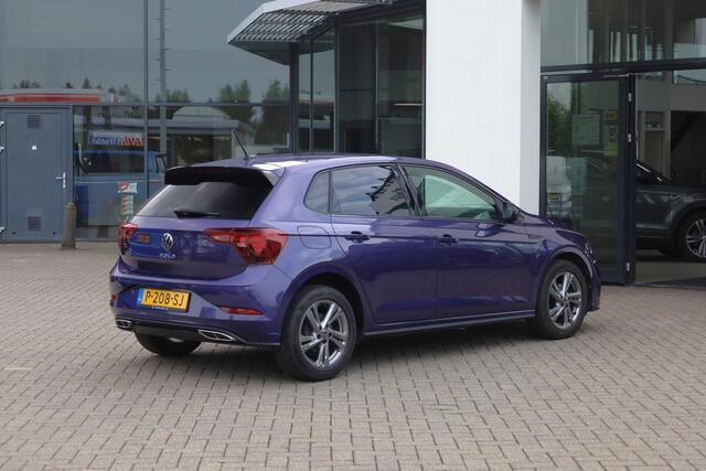 Volkswagen POLO 1.0 TSI R-Line 95PK / 70kW, NL auto 1e eigenaar nieuw door ons geleverd, LED verlichting, R-Line in- en exterieur, draadloos Apple Carplay & Android Auto, parkeersensoren voor en achter (pdc), adaptieve cruise control (ACC) met Travel Assist, multifunctio