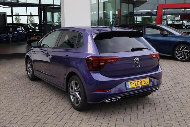 Volkswagen POLO 1.0 TSI R-Line 95PK / 70kW, NL auto 1e eigenaar nieuw door ons geleverd, LED verlichting, R-Line in- en exterieur, draadloos Apple Carplay & Android Auto, parkeersensoren voor en achter (pdc), adaptieve cruise control (ACC) met Travel Assist, multifunctio