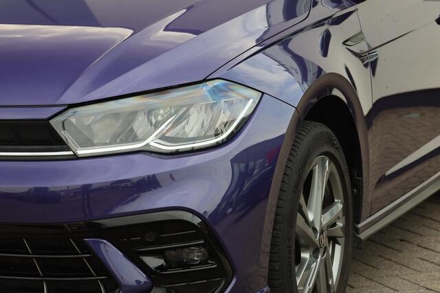 Volkswagen POLO 1.0 TSI R-Line 95PK / 70kW, NL auto 1e eigenaar nieuw door ons geleverd, LED verlichting, R-Line in- en exterieur, draadloos Apple Carplay & Android Auto, parkeersensoren voor en achter (pdc), adaptieve cruise control (ACC) met Travel Assist, multifunctio