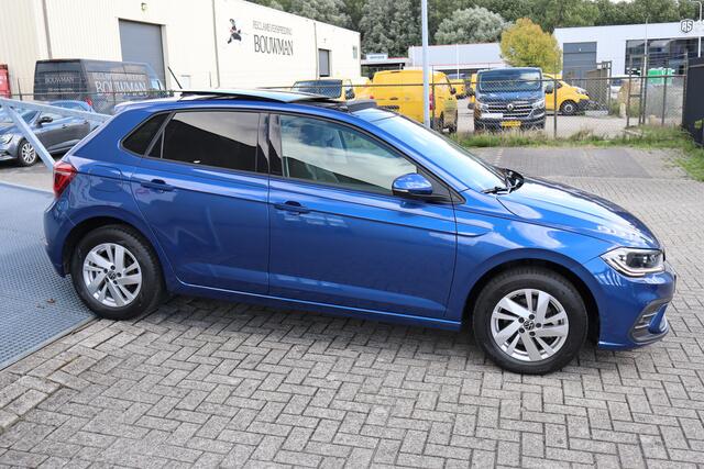 Volkswagen POLO 1.0 TSI Panoramadak/Apple carplay/Digitale teller/Stoelverwarming/Achteruitrijcamera/Adaptieve cruise control/Navigatie/Parkeersensoren/Climate control/DAB