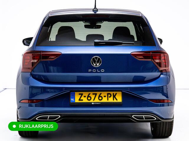 Volkswagen POLO 1.0 TSI R-Line Buss. 110 PK | Panok | Stoelverwarming | Adapt. Cruise | Travel Assist | Led | Sfeerverlichting| Automatisch inparkeren, Grootlicht assistent, Side assist, Apple Carplay/Android auto