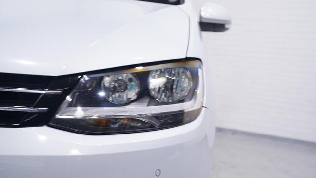 Volkswagen SHARAN 2.0 TDI 150 pk DSG Aut. GRIJS KENTEKEN Trekhaak Navi, Adapt.Cruise, 2x Elek. Schuifdeur, Leder Zwart