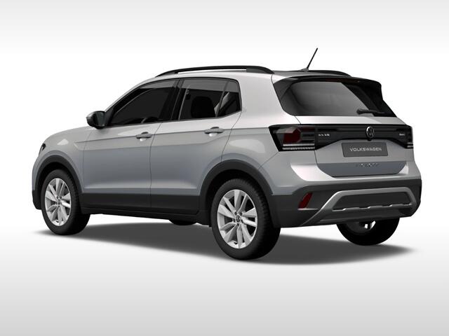 Volkswagen T-Cross Life Edition 1.0 TSI 95 pk 5 versn. Hand · Achteruitrijcamera · Draadloze telefoonlader · Velgen 'ventura', 17 inch lichtmetaal ·