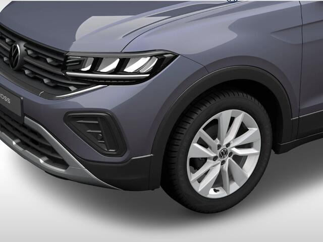 Volkswagen T-Cross Life Edition 1.0 TSI 95 pk 5 versn. Hand · Airconditioning automatisch, 2-zone (climatronic) · Velgen 'ventura', 17 inch lichtmetaal