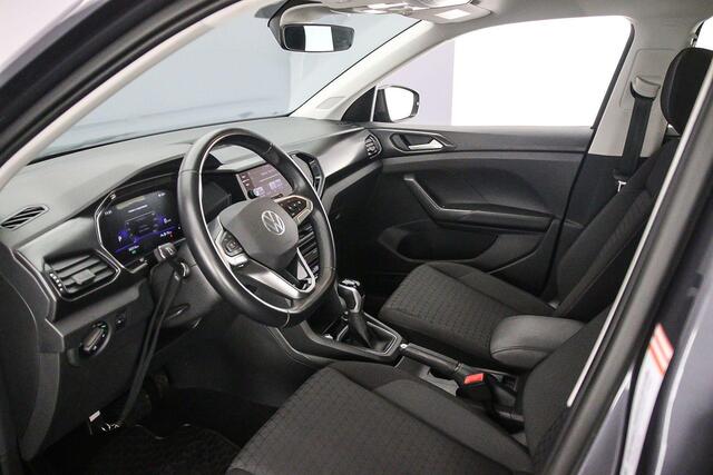 Volkswagen T-Cross Life 1.0 TSI 110pk DSG Automaat Adaptive cruise control, Achteruitrijcamera, Stoelverwarming, Parkeersensoren, Airco, DAB, Radio, Bluetooth, App connect