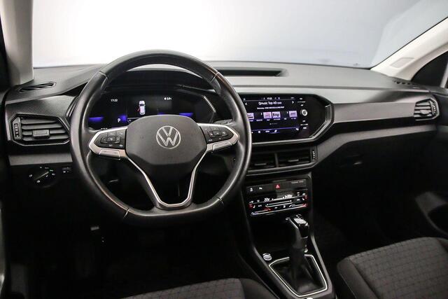 Volkswagen T-Cross Life 1.0 TSI 110pk DSG Automaat Adaptive cruise control, Achteruitrijcamera, Stoelverwarming, Parkeersensoren, Airco, DAB, Radio, Bluetooth, App connect