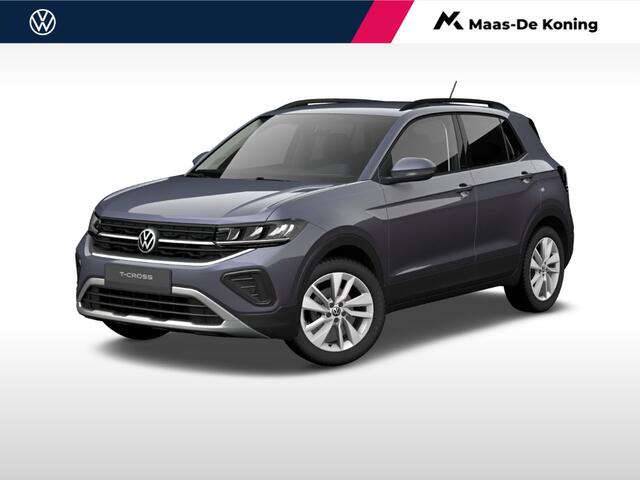 Volkswagen T-Cross Life Edition 1.0 70 kW / 95 pk TSI SUV 5 versn. Ha Volkswagen T-Cross Life Edition 1.0 TSI 5 pk 5 versn. Hand · Comfort pakket · Velgen 'ventura', 17 inch lichtmetaal