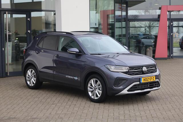 Volkswagen T-Cross 1.0 TSI Life Edition 116PK / 85kW DSG, 17" 'Bangalore' LMV, LED koplampverlichting, Multimedia pakket (navigatie 'discover media', verkeerstekenherkenning, Apple Carplay / Android Auto, telefoon draadloos oplaadbaar), Comfort Pakket (parkeersensoren vóór 