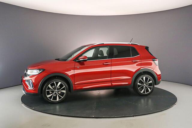 Volkswagen T-Cross R-Line 1.0 TSI 115pk DSG Automaat Adaptive cruise control, LED matrix koplampen, Navigatie, Achteruitrijcamera, Stoelverwarming, Parkeersensoren, App connect