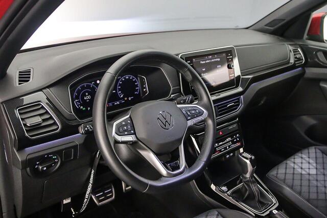 Volkswagen T-Cross R-Line 1.0 TSI 115pk DSG Automaat Adaptive cruise control, LED matrix koplampen, Navigatie, Achteruitrijcamera, Stoelverwarming, Parkeersensoren, App connect