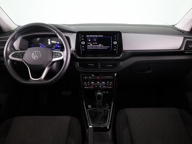 Volkswagen T-Cross 1.0 TSI Life Edition 116 pk Automaat (DSG) | Verlengde garantie | Navigatie via App | Parkeersensoren | Achteruitrijcamera | Autom. airco | Stoelverwarming |
