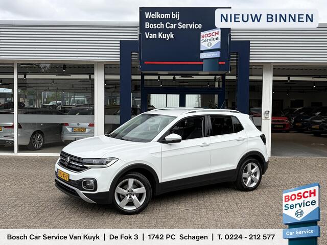Volkswagen T-Cross 1.0 TSI Style / Adaptieve Cruise-Control / Stoelverwarming / Trekhaak / Apple-Carplay & Android-Auto / LED / Keyless / Dodehoek-Detectie / Climate-Control / DAB Radio-Bluetooth / Getint-Glas / PDC V+A met Camera / 17'' LMV / All-Seasons / ENZ.