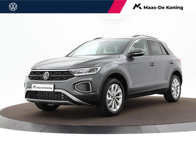 Volkswagen T-Roc Life Edition 1.5 TSI 150 pk 7 versn. DSG · Airconditioning automatisch, 2-zone (climatronic) · Velgen 'johannesburg, 17 inch lichtmetaal ·
