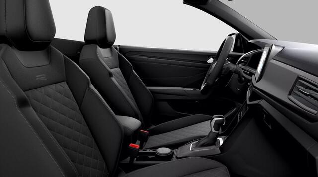 Volkswagen T-Roc Cabrio 1.5 TSI R-Line 150pk DSG / Black Style / Leder Vienna / Digital Cockpit Pro / 19" LMV / Trekhaak / Beats / Navi Pro / Camera / Keyless / Alarm / Stuur en Stoelverwarming / IQ LED Matrix / Adaptief Onderstel / VW