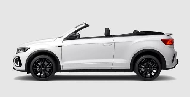 Volkswagen T-Roc Cabrio 1.5 TSI R-Line 150pk DSG / Black Style / Leder Vienna / Digital Cockpit Pro / 19" LMV / Trekhaak / Beats / Navi Pro / Camera / Keyless / Alarm / Stuur en Stoelverwarming / IQ LED Matrix / Adaptief Onderstel / VW