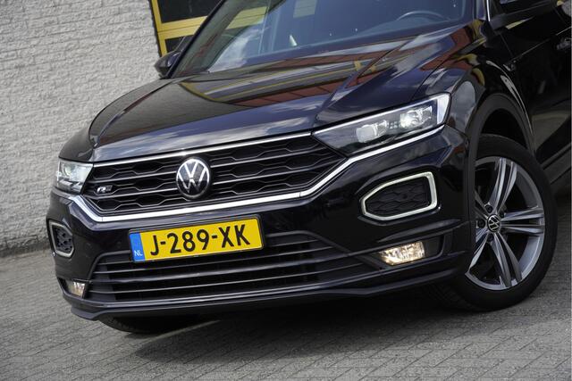 Volkswagen T-Roc 1.5 TSI 150PK! Automaat R-Line BJ2020 Lmv 18" | Led V+A | Pdc | Navi | Elek. achterklep | Keyless entry | App-Connect | Dashboard verlichting | Virtual cockpit | Climate control | Cruise control | Zwarte hemel | Verwarmde voorstoelen | Extra getint glas