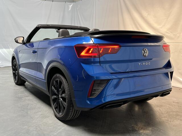 Volkswagen T-Roc Cabrio 1.5 TSI R-Line / AUTOMAAT/ 2X R-LINE/ BLACK-STYLE/ STUUR+STOEL VERWARM./ PARK.SENSOR.V+A/ CAMERA/ APP-CONNECT/ KEYLESS/ DRIVE-MODI/ ACC/ DAB/ NAVI/ CLIMA/ LED/ DIGITAL DASH/ ISOFIX/ 18'' LMV