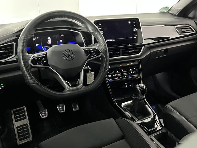 Volkswagen T-Roc 1.0 TSI R-Line / ACC/ APP-CONNECT/ PARK.SENSOREN V+A/ CAMERA/ STOELVERWARMING/ NAVI/ LANE-ASSIST/ IQ-LIGHT/ DIGITAL DASH/ RIJ-MODI/ CLIMA/ DAB/ ISOFIX/ 17'' LMV