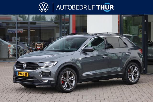 Volkswagen T-Roc 1.5 TSI Sport Business R 150PK / 110kW DSG, Panoramadak, R-Line in- en exterieur, achteruitrijcamera (rear view), parkeersensoren voor en achter (pdc), 18" 'Sebring' LMV, elektrisch verstel-, verwarm- en inklapbare buitenspiegels (spiegelpakket), lendesteun, LED verlichting, navigatie, verwarmbare voorstoelen, DAB+, elektrische achterklep, adaptieve cruise control (acc), Apple Carplay & Android Auto, keyless start & entry etc.