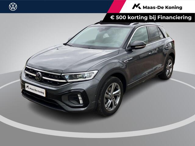 Volkswagen T-Roc 1.5TSI/150PK R-Line Business+ · Panoramadak · Trekhaak · Camera · Apple/Android Car Play · Navigatie · Stoelverwarming · Garantie t/m 09-10-2027 of 100000km.