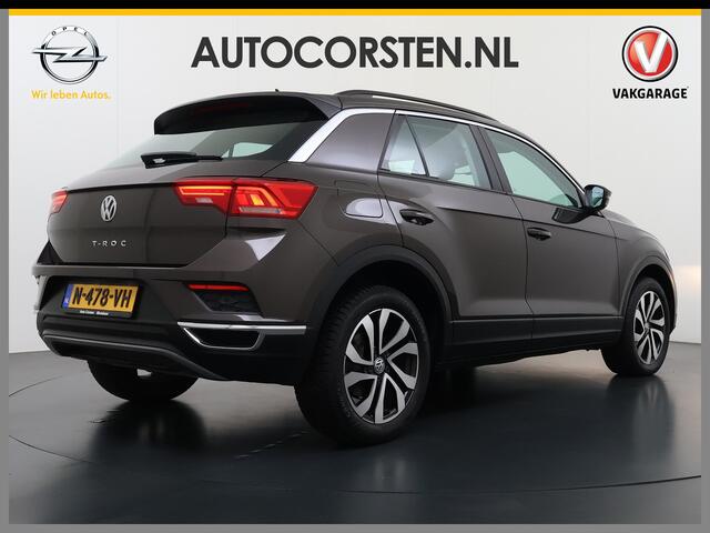 Volkswagen T-Roc 1.5TSI 150PK Automaat Adap.Cruise Stoel+Stuurverwarming Camera Apple Carplay Android Auto Elek.Achterklep Pdc 'App-Connect' smartphone-integratie Isofix Lmv Bluetooth Lane Assist Licht-/Regensensor Keyless