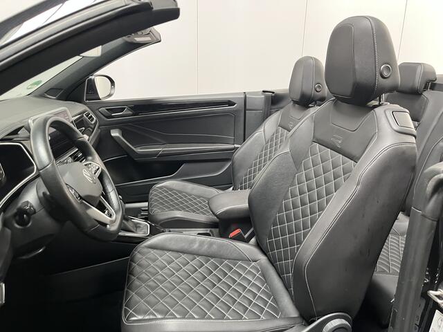 Volkswagen T-Roc Cabrio 1.5 TSI R-Line / AUTOMAAT/ LEER/ 2X R-LINE/ CAMERA/ APP-CONNECT/ ACC/ STUUR+STOELVERWARM./ DODEHOEK/ KEYLESS/ DIGITAL DASH/ RIJ-MODI/ NAVI/ DAB/ CLIMA/ IQ.LIGHT/ 18'' LMV