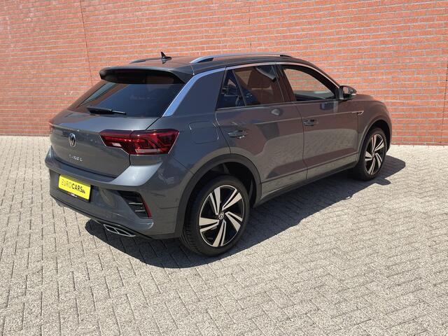 Volkswagen T-Roc 1.5 TSI 150pk DSG R-Line Navigatie Apple Carplay / Android Auto Parkeersensoren Afneembare trekhaak Park Assist Adaptive Cruise Control Elektrische achterklep Stoel- en stuurverwarming Climate Control Ledverlichting Virtual Cockpit