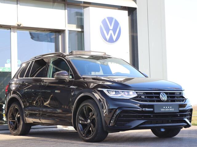 Volkswagen TIGUAN 1.5 TSI 150 pk DSG R-Line | Black Style | Panoramadak | IQ Light | PDC | LEDER | Voorstoelen met Geheugen | Stoel + Stuur Verwarming | Fabrieksgarantie tot 10-11-2026 of 80.000km