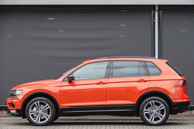 Volkswagen TIGUAN 2.0Tdi 190Pk DSG7 4Motion | Highline | Panoramadak | 360° Camera | Head-Up display | Virtual Cockpit | Trekhaak | 19'' | Habanero Orange
