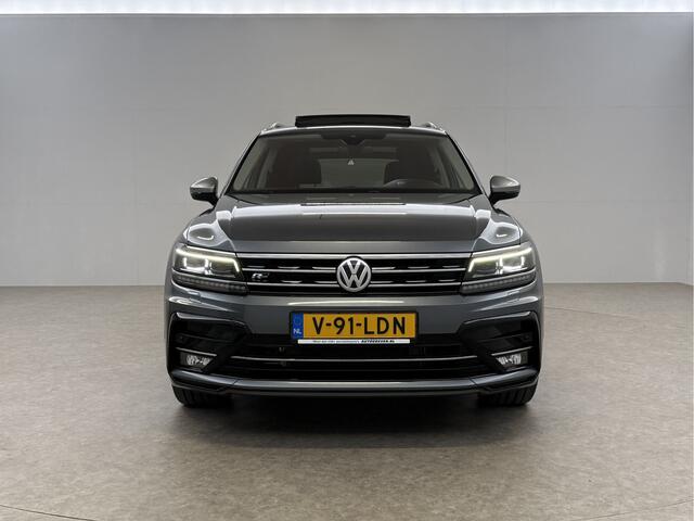 Volkswagen TIGUAN 2.0 TDI 4 Motion R-Line | GRIJS KENTEKEN | 240PK Pano LED Head up Display Clima Cruise Camera Carplay Virtual Navi PDC 19"LMV