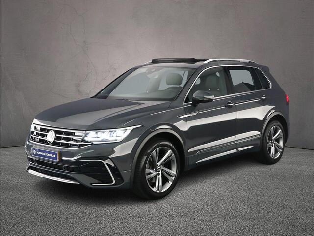 Volkswagen TIGUAN R-Line 1.5 TSI 150pk DSG Automaat Trekhaak, Lederen bekleding, Panoramadak, Adaptive cruise control, Elektrische achterklep, LED matrix koplampen