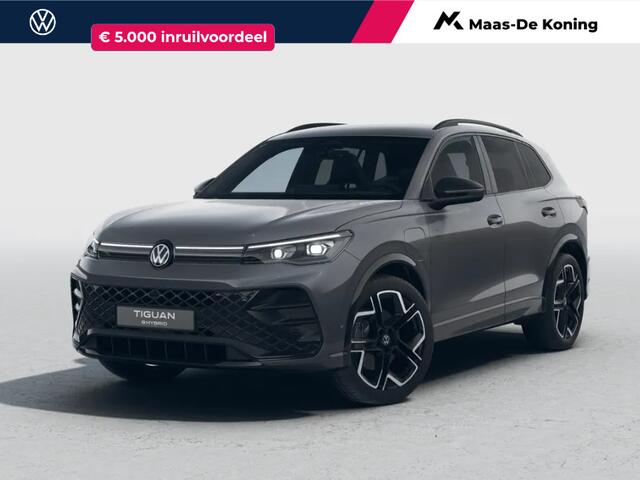 Volkswagen TIGUAN R-Line Edition 1.5 eHybrid 204 PK 6 versn. DSG · Black Style Pakket · Panoramaschuif-kanteldak · Trekhaak inklapbaar, met elektrische ontgrendeling, incl. aanhangermanoeuvreerhulp Trailer Assist · Prijs is inclusief inruilpremie ·