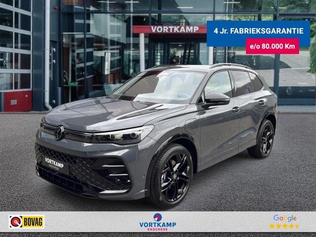 Volkswagen TIGUAN 1.5 TSI e-HYBRID 272 PK R-LINE BLACK-OPTIK PANO-DAK/CAMERA/TREKHAAK/NAVI/CARPLAY