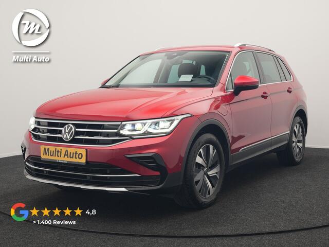Volkswagen TIGUAN 1.4 TSI eHybrid Elegance PHEV 245pk Dealer O.H. | Trekhaak Af Fabriek | Adaptive Cruise | Head Up | Camera | Lederen Sportstoelen Memory & Verwarmd | Sfeerverlichting | Stuur Verwarmd | IQ Light | Keyless | Apple Carplay | Navigatie | DAB Plug In Hybrid