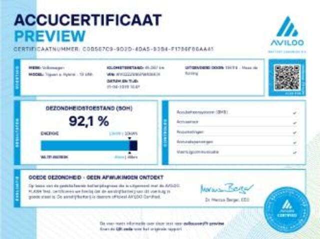 Volkswagen TIGUAN 1.4 TSI 245pk DSG eHybrid Elegance · SOH 92,1% · Panoramadak · Camera · Wegklapbare Trekhaak · Dodehoek Detectie · Stoel-& Stuurverwarming · 18'' Inch ·