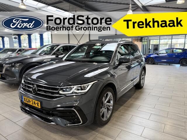 Volkswagen TIGUAN 1.4 TSI eHybrid 204 pk R-Line Business+ | Trekhaak | Leder | IQ-LED | Adapt. cruise | El. verst. stoel + geh | 100% dealer onderh. | El. a. klep