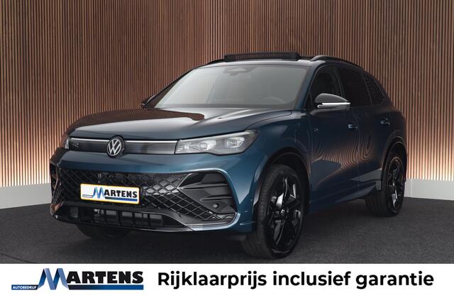 Volkswagen TIGUAN 1.5 eHybrid 272pk R-Line Edition Black Style Leder Trekhaak 360Camera HUD Keyless Massage Virtual Cockpit Panoramadak Carplay