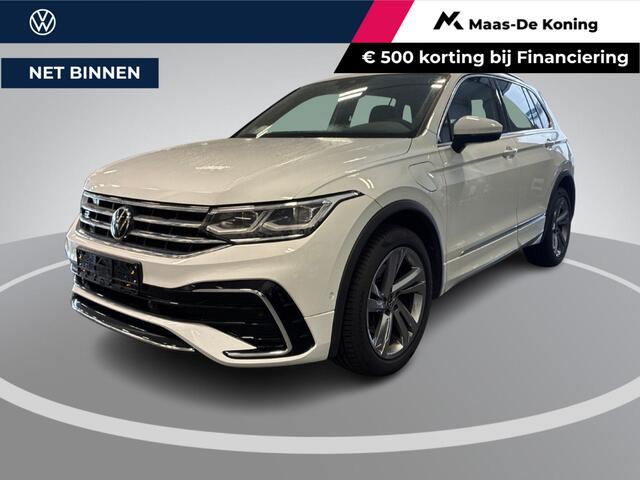 Volkswagen TIGUAN 1.4 TSI eHybrid 245pk DSG R-Line Business · Camera · Inklap. Trekhaak · Dodehoeksensor · Parkeer Assistent · Stuur- & Stoelverwarming · 19"Velgen ·