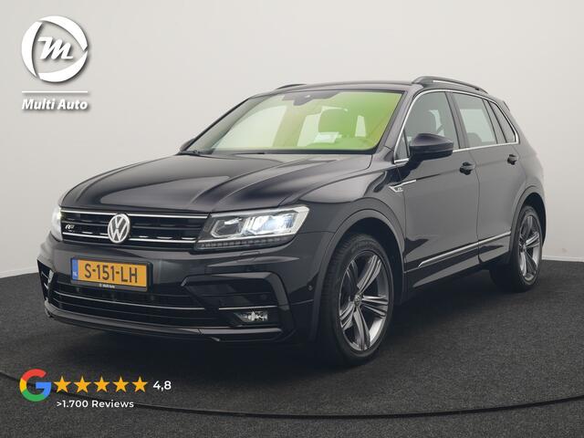 Volkswagen TIGUAN 1.4 TSI 4Motion R Line 150pk | Trekhaak Af Fabriek | 360 Camera | Head Up | Adaptive Cruise | Lederen Sporstoelen Memory & Verwarmd | BLIS | Virtual | Navigatie | DAB | 19"L.M |