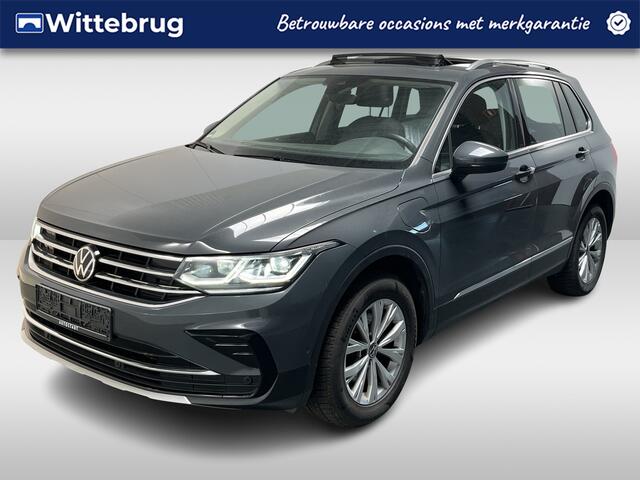 Volkswagen TIGUAN 1.4 TSI eHybrid Elegance / AUTOMAAT/ TREKHAAK/ PANO/ KEYLESS/ ADAPT-CRUISE/ DIGITAL DASH/ APP-CONNECT/ NAVI/ PARK. SENSOREN + CAMERA/ CLIMATE/ STOELVERWARMING