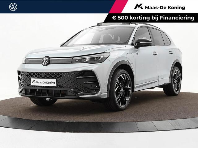 Volkswagen TIGUAN 1.5 eHybrid 204pk DSG R-Line Edition · Panoramadak · 360 Camera · Inklap. Trekhaak · Matrix LED · Stuur- & Stoelverwarming + Massage · Achterbank verwarmd · Garantie t/m 09-10-2030 of 100.000km