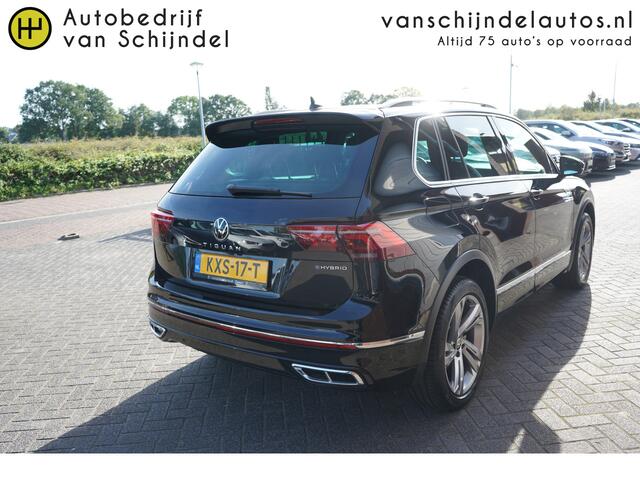 Volkswagen TIGUAN 1.4 TSI EHYBRID R-LINE BUSINESS+ VOL LUXE 1800KG TREKGEWICHT SOH 97% PANORAMADAK 360CAMERA LEDER STOELVERW.V+A STUURVERW. ADAPTIEVE CRUISE DIGI COCKPIT 19INCH ANDROID/APPLECARPLAY NAVI CLIMA PDC V+A+ASSIST KEYLESS FULL LED ENZ...
