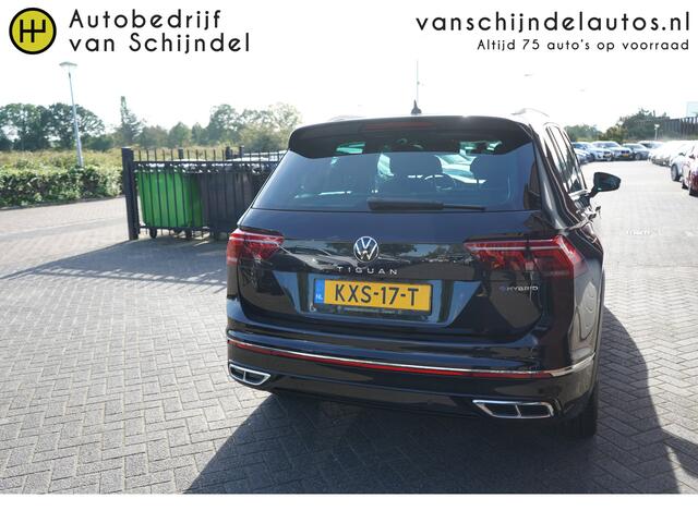 Volkswagen TIGUAN 1.4 TSI EHYBRID R-LINE BUSINESS+ VOL LUXE 1800KG TREKGEWICHT SOH 97% PANORAMADAK 360CAMERA LEDER STOELVERW.V+A STUURVERW. ADAPTIEVE CRUISE DIGI COCKPIT 19INCH ANDROID/APPLECARPLAY NAVI CLIMA PDC V+A+ASSIST KEYLESS FULL LED ENZ...