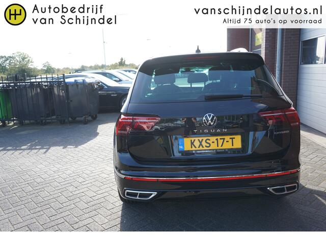 Volkswagen TIGUAN 1.4 TSI EHYBRID R-LINE BUSINESS+ VOL LUXE 1800KG TREKGEWICHT SOH 97% PANORAMADAK 360CAMERA LEDER STOELVERW.V+A STUURVERW. ADAPTIEVE CRUISE DIGI COCKPIT 19INCH ANDROID/APPLECARPLAY NAVI CLIMA PDC V+A+ASSIST KEYLESS FULL LED ENZ...