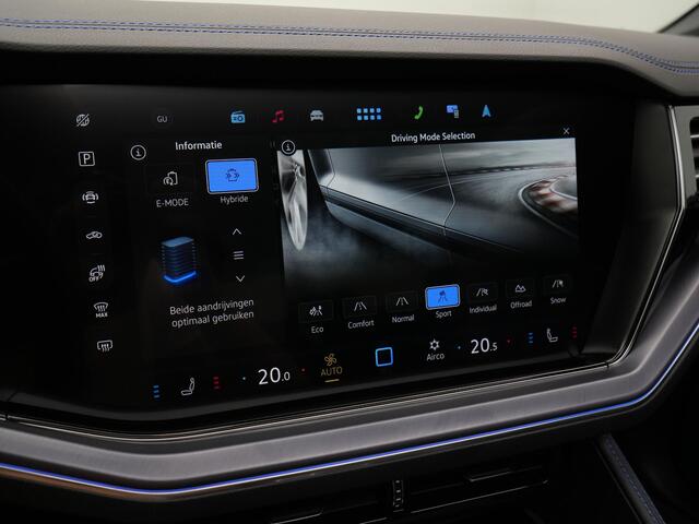 Volkswagen TOUAREG 3.0 TSi 462 pk tiptronic eHybrid 4MOTION | Panoramadak | Trekhaak | Puglia Leder | Nachtzicht | Head-Up Display | Geheugenstoelen | Dynaudio